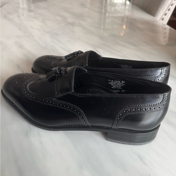 Black Men’s Florsheim Leather Tassel Loafers size 13 (106) - Picture 5 of 7